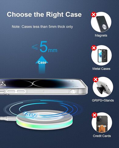 لوحة شحن لاسلكية 15 وات Galaxy S24 Ultra لهاتف Samsung Galaxy S24 Ultra 5G S23 Plus Z Flod 6 QI Android محطة شاحن لاسلكية لهاتف Apple iPhone 16 Pro Max 16Pro 16 Plus 15 Cargador Mat شحن سريع in Saudi Arabia
