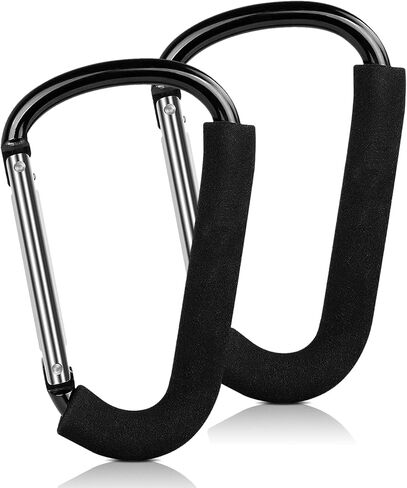 مشابك عربات التي تجرها الدواب الكبيرة العالمية، ومشابك عربة الأطفال، وخطافات عربة الأطفال المعدنية، وخطاف عربة الأطفال، ومشبك خطاف عربة الأطفال، ومشبك خطافات عربة الأطفال القوي للغاية لتعليق المحافظ، وحقيبة الحفاضات، وأكياس التسوق (قطعتان) in Kuwait