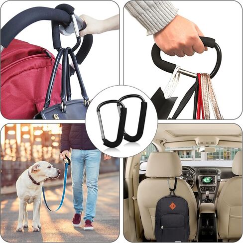 مشابك عربات التي تجرها الدواب الكبيرة العالمية، ومشابك عربة الأطفال، وخطافات عربة الأطفال المعدنية، وخطاف عربة الأطفال، ومشبك خطاف عربة الأطفال، ومشبك خطافات عربة الأطفال القوي للغاية لتعليق المحافظ، وحقيبة الحفاضات، وأكياس التسوق (قطعتان) in Kuwait