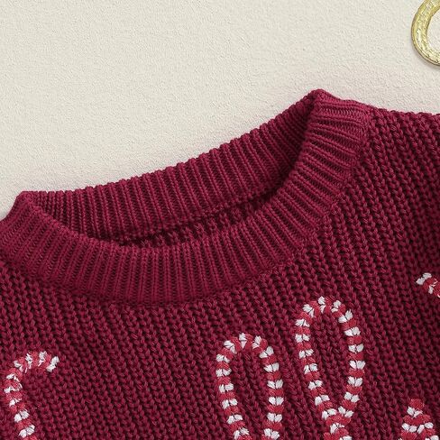 YOKJZJD Newborn Toddler Baby Girl Boy Christmas Outfit Chunky Knit Sweater Warm Sweatshirt Long Sleeve T-Shirt Fall Clothes in Saudi Arabia