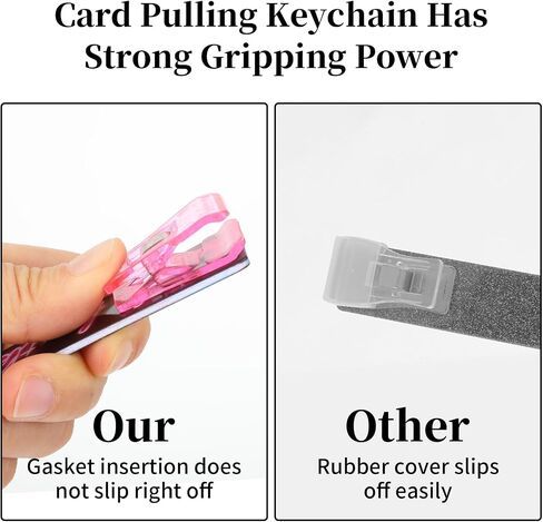 Credit Card Grabber for Long Nails,Card Grabber Card Clip for Long Nails Credit Card Puller Keychain Debit Bank Card Grabber Women Atm Keychain and Plastic Card Clip for Long Nail Art Design in Saudi Arabia