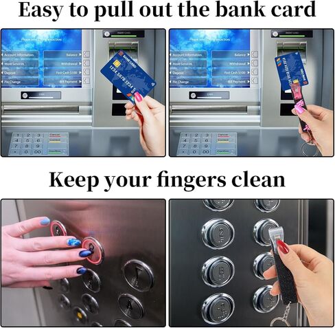 Credit Card Grabber for Long Nails,Card Grabber Card Clip for Long Nails Credit Card Puller Keychain Debit Bank Card Grabber Women Atm Keychain and Plastic Card Clip for Long Nail Art Design in Saudi Arabia
