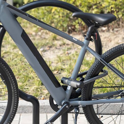 Via Velo Bike U Lock and Cable | Pro U Lock 20CrMnTi Steel Anti-Theft Lock with Bracket and 1.2m Cable and Sold Secure Gold Approval for Road, Mountain, Electric, Folding Bikes and Electric Scooters in Saudi Arabia
