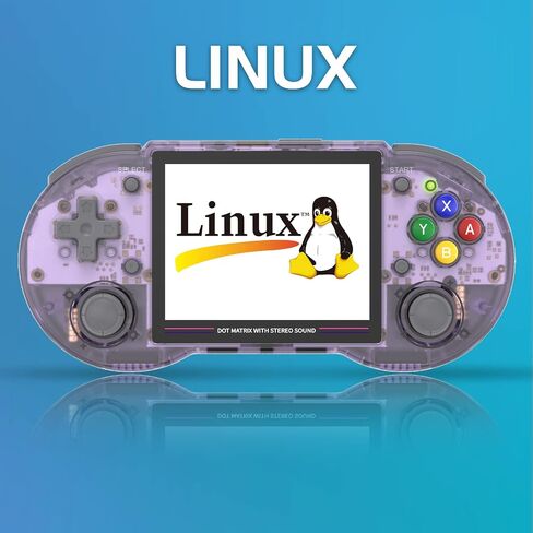 Dosnura RG353P Handheld Game Console Linux and Android Dual OS RK3566 64BIT 64G TF Card 4420+ Classic Games 3.5 Inch IPS Screen 3500mAh Battery Support 5G WiFi 4.2 Bluetooth(RG353P-Black) in Saudi Arabia