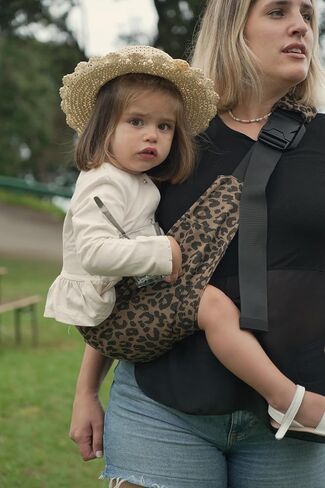 Ergonomic Lightweight Adjustable Toddler Sling Baby Carrier with Zipper Pockets Shoulder Padding Anti Slip Support for Travel Loving Dads and First Time Moms from 12 Months to 3 Years in Saudi Arabia
