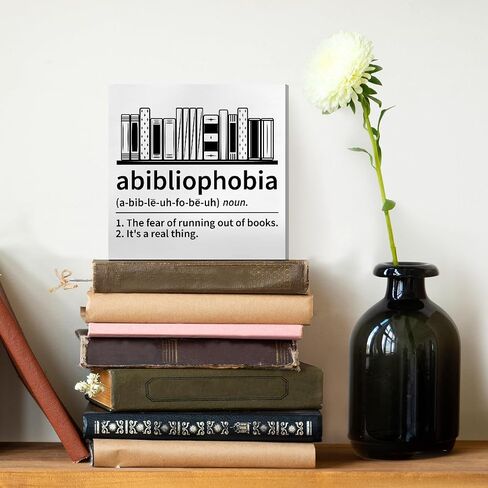 Book Lover Decor Wooden Box Sign, Bookworm Nerd Bookish Librarian Desk Decoration Home Bedroom Office Bookshelf Decor, Reader Book Lover Gifts for Women Teens Girls, Books Are My Love Language in Saudi Arabia
