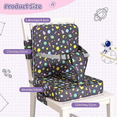 Booster Seat for Dining Table, Toddler Booster Seat for Dining Table with Safety Buckles, Anti-Scratch Easy Cleaning Kids Toddler Booster Seat for Table in Saudi Arabia
