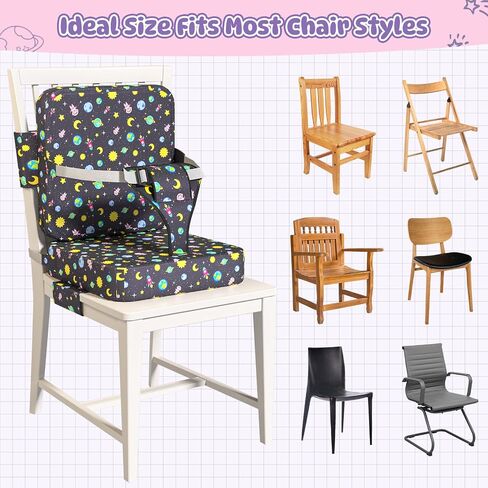 Booster Seat for Dining Table, Toddler Booster Seat for Dining Table with Safety Buckles, Anti-Scratch Easy Cleaning Kids Toddler Booster Seat for Table in Saudi Arabia