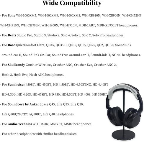 Adhiper Headband Cover for Sennheiser HD450BT & Sony WH-1000XM5, WH-1000XM4, WH-XB910N, WH-CH720N Headphones, Headband Protector Case for Beats Bose Skullcandy Anker JBL Jabra Headphones Accessories in Saudi Arabia
