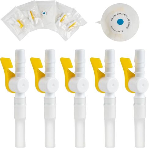 10 Pcs Ximter Comfort Flow Catheter Valves - Easy to Use Lever Tap, Smooth Edges, and Tubing for Optimal Urine Drainage Comfort (10 Pack) in Saudi Arabia