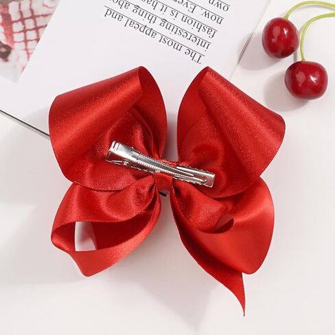 5.5 بوصة 2 قطعة من فيونكات الشعر الذهبية الصفراء للفتيات من شريط Grosgrain ملحقات شعر الأطفال الصغار مع مشابك التمساح للأطفال الصغار والبنات والأطفال المراهقين in Kuwait