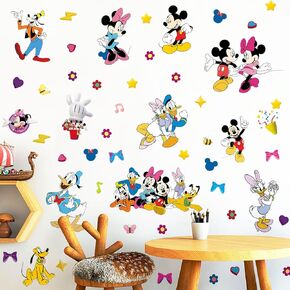 Wall Stickers for Kids, Cartoon Character Stickers for Children Room, DIY Removable Stickers for Baby Kids Nursery Girls Bedroom Living Room Playroom Wall Decoration by HeyAlpha (Aloha)