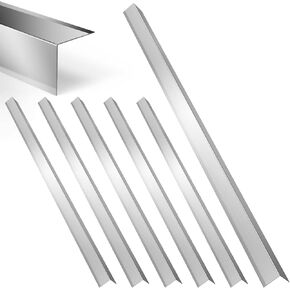 10 Pack Stainless Steel Wall Corner Guard Metal Wall Corner Guard Wall Protection 304 Stainless Corner Guard 2 x 2 x 48 inch with 90-Degree Angle