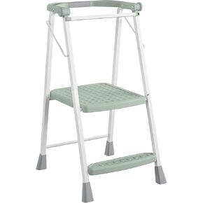 COSCO 2-Step Kitchen Stepper™ Adult Folding Step Stool, Kids Folding "Helper" (Steel/Resin)