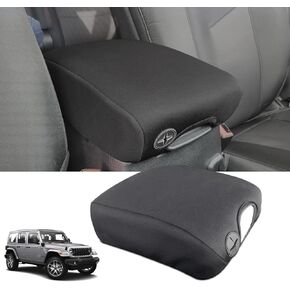 for Jeep Wrangler JL Center Console Cover - Waterproof Armrest Cover Protector Pet Pad Mat Cover Interior Accessories for 2018-2024 Jeep Wrangler JL & Gladiator JT