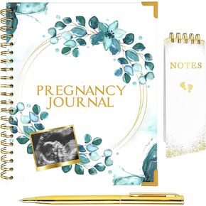 Pregnancy Journal Memory Book, Baby Keepsake Book, 97 Page Hardcover Pregnancy Book, Baby Book from Birth, Pregnancy Planner, Pregnancy Journals for First Time Moms, Includes Pen and notepad.