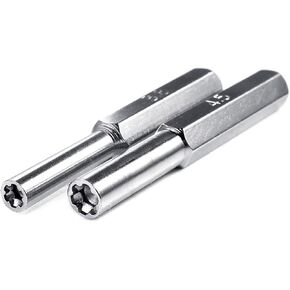 2Pcs Silver Upgraded Gamebit Screwdriver Gamebit Screwdriver 4.5mm 3.8mm Security For Opening SNES N64 Security Screwdriver Set Screwdrivers and Nut Drivers