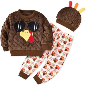 HIHA Baby Toddler Boys Thanksgiving Clothes