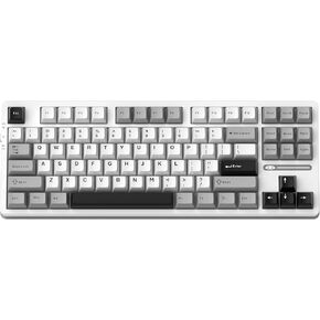 MageGee LIGHT87 Wireless Creamy Keyboard, 80% Gasket Hot Swappable Mechanical Keyboard, 2.4G/USB-C/BT5.0 RGB Backlit Gaming Keyboard for Win/Mac/PC, 8000mAh Battery, Side Printed PBT Keycaps, Black