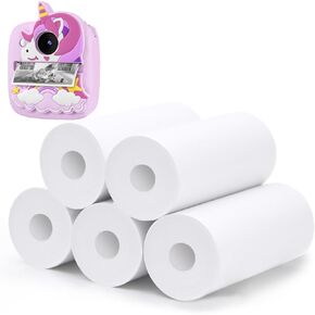 Kids Camera Instant Print,5 Rolls Kids Camera Print Paper Refill for Kids Instant Camera Print Photo Paper Kids Instant Print Camera