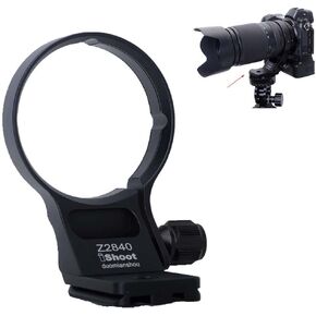 iShoot Tripod Mount Ring Lens Collar Compatible with Nikon Nikkor Z 70-180mm F2.8 & Z 28-400mm F4-8 VR, Support Vertical Shoot, Quick Release Plate Bracket for Arca-Swiss Fit Head Clamp Stabilizer