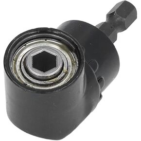Chrome Vanadium Steel Right Angle Drill Adapter 1/4in Hex Shank Accessory Angled Bit Holder Attachment