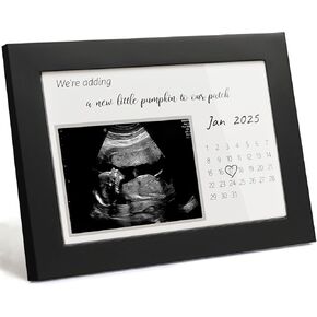 Pregnancy Announcement | Ultrasound Sonogram Picture Frame for Expecting Moms | Baby Reveal Keepsake | Ideal Baby Shower | Standard 4"x3" Frame for New Parents, Life's Greatest Adventure Begins, White