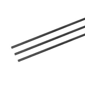 MECCANIXITY Carbon Fiber Rod, 4.5mm x 300mm for RC Plane DIY Tool Wing Tube Quadcopter Arm, Pack of 3