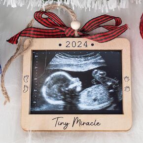 Baby Ultrasound Picture Frame Ornament, Ultrasound Picture Frames, Pregnancy Announcement for Grandma Grandpa, Baby Sonogram Picture Frame Ornament, Expecting Baby Gift for New Parents, Coming Soon