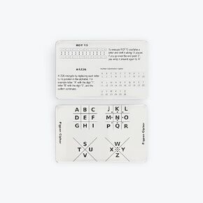 Escape Room Decoder Cards