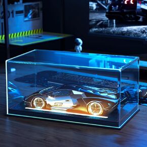 Football Display Case Full Size, No Assembly Required Clear Acrylic Football Case Display Case with Artificial Turf, Autographed Football Display Box for Memorabilia Display