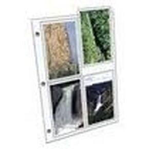Clear File 4x6 Archival Plus Print Page/100 pk #350100B