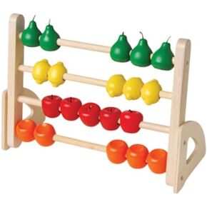 ألعاب بناءة، عداد فواكه خشبي مع إطار قائم، متعدد الألوان in Kuwait