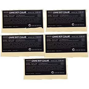 5 pcs Sticker Label Tag Marking Sticker for Game Boy Color GBC Replacement