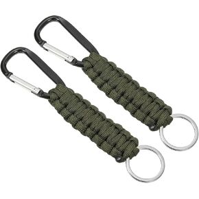 PATIKIL Paracord Keychains Braided Paracord Keychain Clip Paracord Lanyard with D Hook Clip for Outdoor Camping Hiking