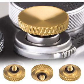 Camera Soft Release Outdoor: Shutter Button Upscale Featuring A Knurled Design and Concave Surface - Fuji Shutter Button Ensures a Comfortable Grip Stable (Red,3 Piece)