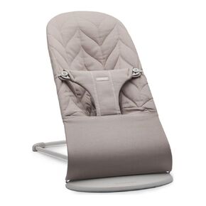 BabyBjorn Bouncer Bliss, Woven, Petal Quilt, Sand Gray