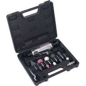 1/4 Inch Air Die Grinder Kit, Portable Straight Grinder, 22000 RPM Pneumatic Air Die Grinder Polishing Grinding Machine Heavy Duty Industrial Polisher Grinding Tool