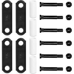 Trailer Shackle Kit, Heavy Duty Tandem Trailer Leaf Spring Kit for Double Eye Springs (3.5K - 5.2K Axles), Includes Trailer Springs - Premium Quality