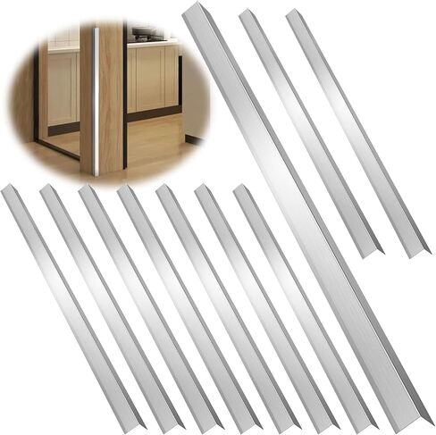 10 Pack Stainless Steel Wall Corner Guard Metal Wall Corner Guard Wall Protection 304 Stainless Corner Guard 2 x 2 x 48 inch with 90-Degree Angle in Saudi Arabia
