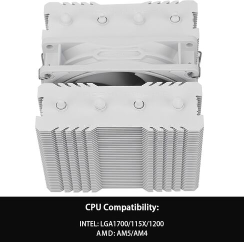 مبرد وحدة المعالجة المركزية Thermalright Peerless Assassin 90 SE أسود مزدوج الأبراج، مع تبريد مبدد حراري من الألومنيوم، ومبرد كمبيوتر عالي الأداء، بطول 110 مم، Intel 1700/115X/1200/1851؛ AMD: AM4/ AM5 لمبرد سطح المكتب in Saudi Arabia