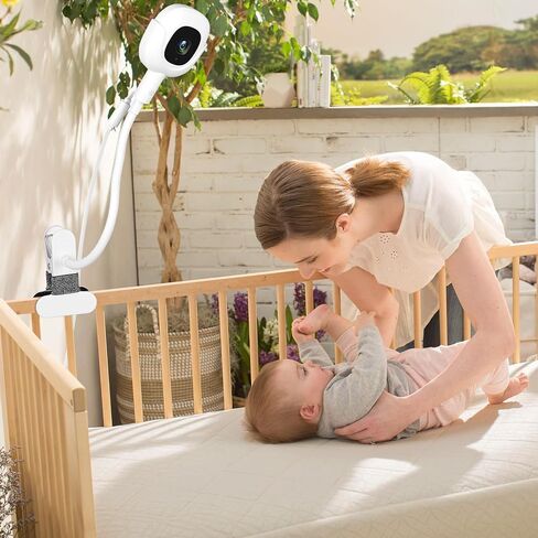 Baby Monitor Clip Charger Mount for Nanit Pro Baby Monitor with Type-C Charging Port Connector Mount and 10FT Power Cable,Travel Baby Monitor Accessory Without Tool or Wall Damage in Kuwait