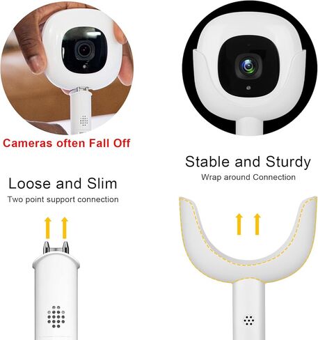 Baby Monitor Clip Charger Mount for Nanit Pro Baby Monitor with Type-C Charging Port Connector Mount and 10FT Power Cable,Travel Baby Monitor Accessory Without Tool or Wall Damage in Kuwait