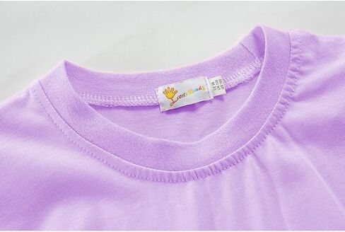 Girls Ruffle Long Sleeve Shirts Soft Crewneck Cute Butterfly Shirt Wild Like My Curls T-Shirts Pink Cotton Tee 2-7 Years in Kuwait