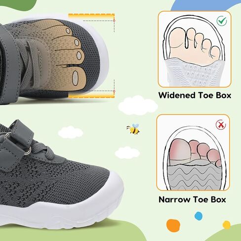 BARERUN Toddler Shoes Boys Girls Barefoot Shoes Kids Breathable Sneakers School Tennis Shoes Slip on Running Shoes Infant Toddler Walking Shoes in Kuwait