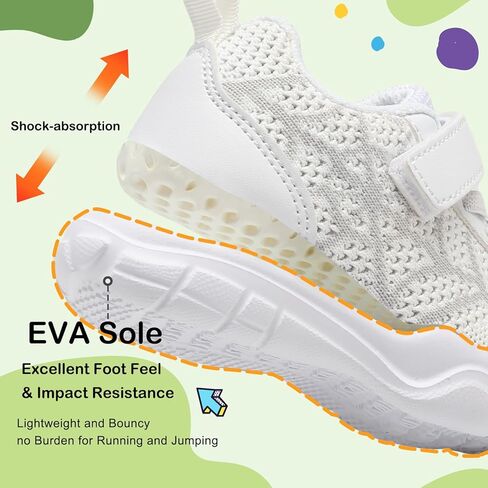 BARERUN Toddler Shoes Boys Girls Barefoot Shoes Kids Breathable Sneakers School Tennis Shoes Slip on Running Shoes Infant Toddler Walking Shoes in Kuwait