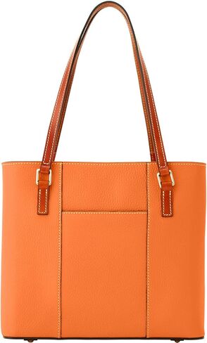 حقيبة يد Dooney & Bourke الصغيرة Lexington للنساء من الجلد المحبب، حقيبة يد مع أحزمة كتف جلدية طويلة in Kuwait