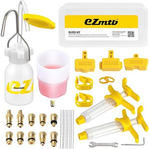 Brake Bleed Kit for Shimano Hydraulic Brakes, Brake Fluid Change Hydraulic Kits, Including High Performance Brake Fluid Mineral Oil 120ml in Kuwait