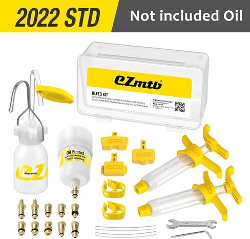 Brake Bleed Kit for Shimano Hydraulic Brakes, Brake Fluid Change Hydraulic Kits, Including High Performance Brake Fluid Mineral Oil 120ml in Kuwait