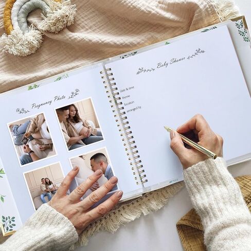 Keepsake Baby Memory Book for Baby Boys and Girls - Baby's First 5 Year Book - Baby Journal Scrapbook Photo Album - Gender Neutral Baby Milestone Book for New Parents - Childhood Memory Book for Baby in Saudi Arabia